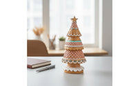 Tabletop Christmas Tree Compact Gingerbread Tree Ornament Gingerbread Ornaments for Living Room