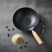 Cement Mixing Ladle Wear Resistant Handheld Mortar Ladle High Hardness Plastering Wok for Plasterers, Construction Workers