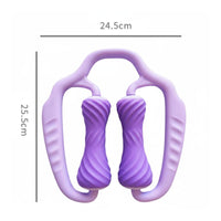 360 Degree Massage Pilates Leg Toner Sturdy Frame U-Shaped Muscle Roller Adjustable Width for Post-Workout