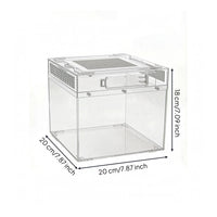 Transparent Acrylic Reptile Enclosure Ventilated Reptile Enclosure Front Opening Acrylic Terrarium Thickened