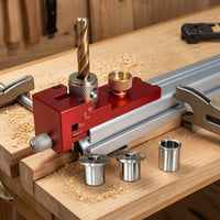 3 Pieces Drill Guide Bushing Interchangeable Threaded Drill Bushing Tool Flanged Long-Lasting for Woodworkers, Jigs, Fixtures