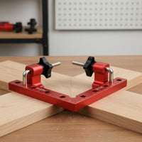 Long-Lasting 90 Degree Positioning Square Heavy Duty Woodworking Right Angle Clamp Two-Way Scale Right Angle Clamping Jig Anodized Finish for Woodworkers, Picture Framing, Metalworking