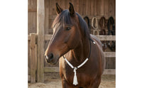 Horse Neck Rope with Tassel Adjustable Horse Neck Rope Handmade Lightweight for Equestrians, Riding, Groundwork