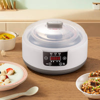 Digital Yogurt Maker with Stainless Steel Pot Electric Automatic Yogurt Maker Compact Fermentation Machine Adjustable for Home
