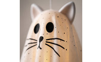 3 Pieces Hanging Spirit Cats Warm Spirit Cat with Glowing Light Translucent for Porch, Entryway, Creepy Home