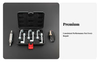 6 Pieces Tight Space Reach Injector Line Socket Set Prevents Rounding Injector Line Wrench Set Heavy Duty for Confined Areas