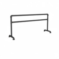 Modern Industrial Design Home Leg Stretching Bar Sturdy Construction Portable Ballet Barre Strong Load-Bearing Mobile Dance Practice Bar Easy Assembly for Adults, Dancers, Beginners, Mind-Body Practice Studio, Gym