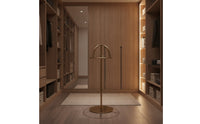 Stainless Steel Hat Display Stand Freestanding Hat Display with Round Base Brushed Metal Rust-Resistant for Retailers