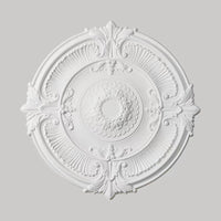 French PU Ceiling Rose Decorative Round Ceiling Lamp Base