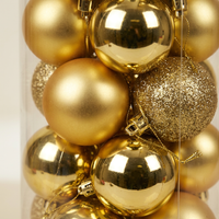 Christmas Tree Crystal Balls Ornaments, Electroplated Christmas Tree Ornaments Set, Christmas Baubles for Tree Decorations