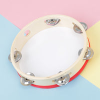 Orff Instrument Hand Drum for Kindergarten Teachers 8 Inch Wooden Tambourine