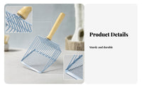 Double Sieve Wire Mesh Litter Scoop Sifting Metal Wire Litter Shovel Easy to Pet Cleaning Tool Sturdy