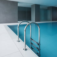 Stainless Steel Pool Ladder Anti-Slip Pool Ladder with Handrails Resistant for in-Ground Pools