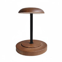 Vintage Hat Display Wooden Base and Iron Wooden Hat Display Stand Detachable for Retail Shop, Photo Studio