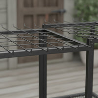 Three-Tier Garden Tool Organizer Freestanding Garden Tool Rack Rustproof Compact for Gardeners, Garage