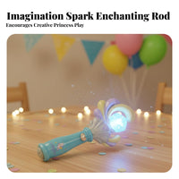Sparkling Princess Rod Lights and Sounds Light up Princess Rod Cute Design for Girls, Kids, Birthday Parties