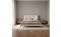 Cumulus Bed Frame Soft Padded Headboard Upholstered Foundation Bed Light Elegant Design