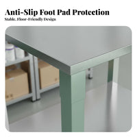 Long-Lasting Stainless Steel Workbench Thickened Tabletop Stainless Steel Work Table Easy to Clean Commercial Prep Table Sturdy and Stable for Restaurant Owners, Scientific Workspace Technicians, Scientific Workspace Oratory, Cafe, Cafeteria, Garage