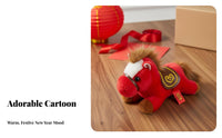Year of the Horse Symbol Doll Festive Design Stuffed Horse Toy Stuffed Horse Plush Keychain Blessing Souvenir New Year Horse