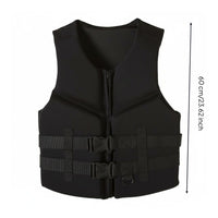 Soft Foam Life Vest Zip Front Buoyancy Vest Quick Release Buckles for Boating