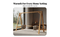 Single Person Swing Chair Simple Design A-Shaped Stand Swing Stand Relaxing for Families, Homeowners, Balcony, Indoor, Backyard
