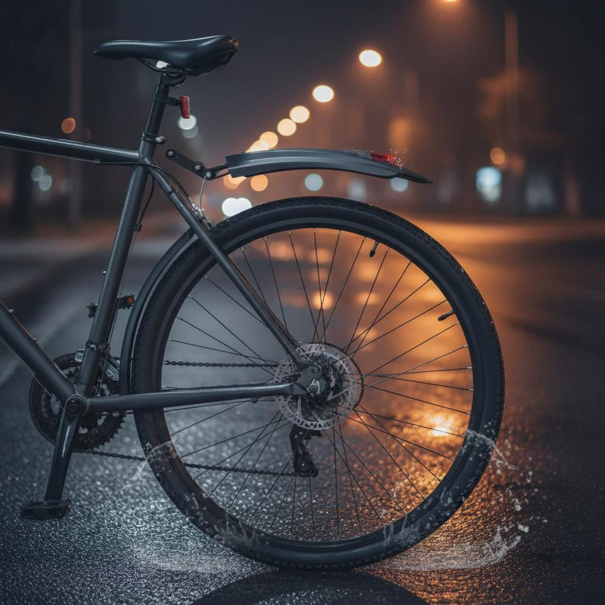 Front and Rear Bike Mudguards Easy Installation Front and Rear Mudguards Universal Cycle Fenders for Rainy Days, Wet Roads, Muddy Trails