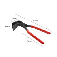 Sheet Metal Bending Pliers Anti-Slip Sheet Metal Hand Seamer Bent Jaw Pliers Darkened Heavy Duty for Mechanic