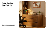 Modern Chinese Design 6-Drawer Double Dresser Large Capacity 6-Drawer Wide Dresser Multifunctional Design Chest of Drawers Sturdy Construction for Homeowners, Families, Bedroom, Living Room, Entryway, Hallway