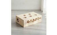 Engaging Wooden Cat Toy Box Mechanical Cat Toy with Spring up-up Mice Boredom-Busting Exercise for Home
