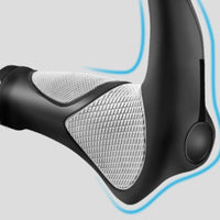 Handlebar Grips with Horns Non-Slip Horn Two-Wheeler Grips Textured One-Piece for Cyclists, Long Rides, Mountain Biking