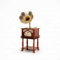 Tabletop Melody Box Novelty Desktop Melody Box Desk Ornament Decorative Decoration Glossy for Collectors, Shelf, Nightstand