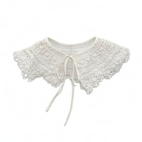Decorative Detachable Lace Collar Scalloped Lace Collar Lightweight False for Girls