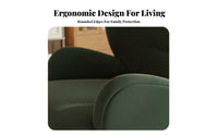 Retro Design Upholstered Swivel Armchair Compact Size Upholstered Swivel Chair Soft & Comfortable Living Room Seating Luxuriously Soft Comfort for Apartment Dwellers, Home Decorators, Bedroom, Balcony, Reading Nook, Nursery
