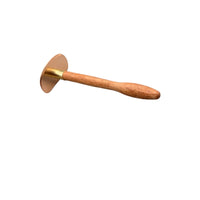 Scraping Plate Long-Handle Gua Sha Tool Flat Head Wood Gua Sha Tool Acupuncture Chart Round Paddle Scraper Easy to Clean
