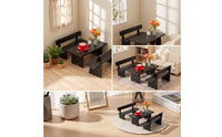 8 Pieces Dollhouse Coffee Table Set Decorative Furniture Simple for Hobbyists