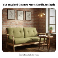 US-inspired Country design Wood Frame Fabric Armchair Removable and cleanable Cover Lounge Chair Designer Inspired Seating Furniture Fully Assembled for Interior Designers, Cafe Owners, Homeowners, Living Room, Bedroom, book corner corner, Office