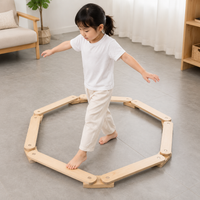 Wooden Balance Beam, Kids Balance Toy, Gross Motor Skills Training, Indoor and Outdoor Play