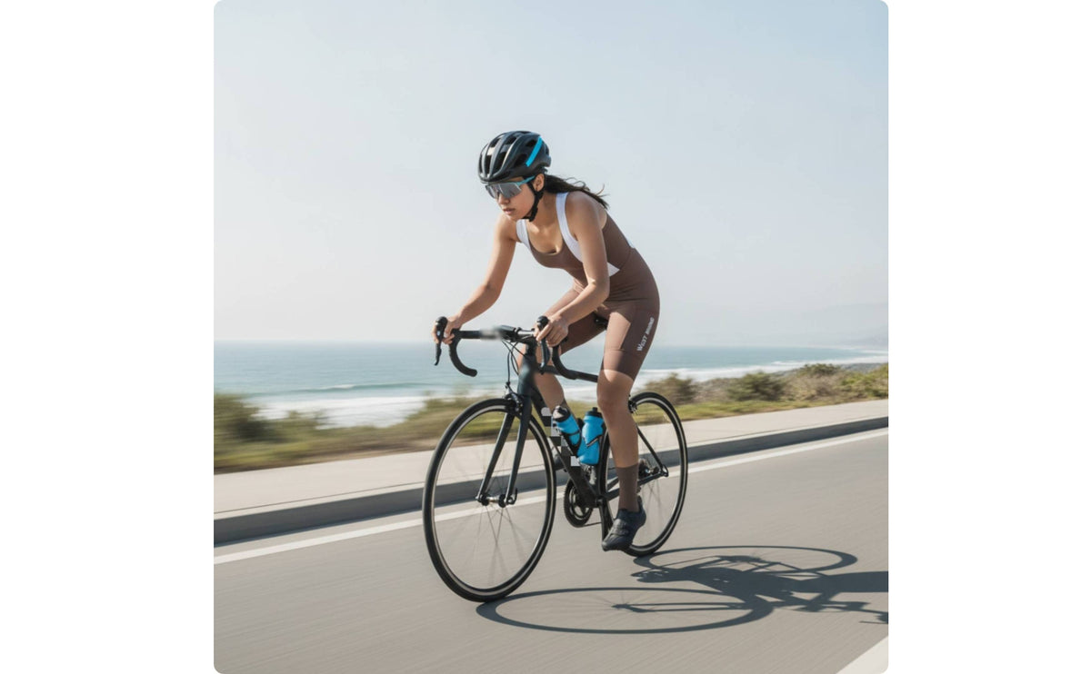 Breathable Cycling Bib Shorts Close-Fitting Bib Shorts with Padded Chamois Sleeveless Cycling Bibs Comfortable for Women, Cyclists, Training, Commuting
