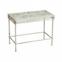 Wrought Iron Plant Stand Floor Standing Metal Plant Stand Space-Saving Garden Furniture for Balcony, Courtyard