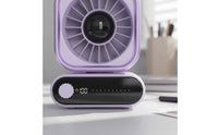 Powerful Airflow Portable Digital Display Fan Compact Design Mini Cooling Fan Multi-Speed Control Portable Air Circulator Adjustable Tilt for Students, Office Workers, Dorm Room, Bedroom