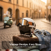 Retro Half Helmet Breathable Cruiser Helmet Quick Release Buckle Secure Headwear for Women, Men, Summer Riding, Cruising, Commuting