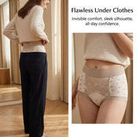 Underwear Women High Waist Knickers with Extended Gusset for Plus Size, Cellulosic Fiber Blend Ladies Multipack for Everyday Wear