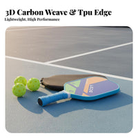 Pickleball Paddle Ergonomic Grip Fiberglass Pickleball Racket Cellular Center Paddle Large Sweet Area Long-Lasting