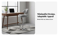 Height Adjustable Wheeled Floor Stool with supportrest full rotation Lowsupport Caster Stool noiseless casters Rolling Seat Modern Design for Nail specialists, Office Workers, cosmetic salon, Study Room, medical facility, Workshop