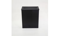 Wall Mount Mailbox Compact Mailbox with Slanted Cover Weather Resistant Wall-Attached Letterbox for Porch