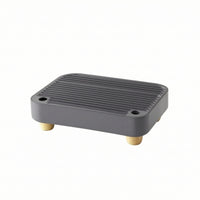 Cat Litter Stepping Board Raised Litter Trapping Mat with Wooden Legs Pet Accessory Removable Low-Rise for Small Apartments