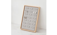 Jewelry Display Frame Stylish Earring Holder Space-Saving Organizer for Collectors, Vanity