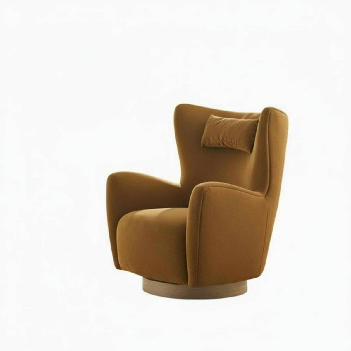 Upholstered rotating Armchair Nordic Design Lounge Chair Highspinerest Support Living Room Furniture for Adults, Readers, Bedroom, perusing corner, Home Office