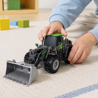 Mini Car Forklift Die-Cast Alloy Construction Vehicle 360-Degree Rotatable For Kids Over 4 Years Old