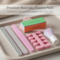 Nail File and Buffer Kit for Manicure and Pedicure, Dead Skin Remover, Nail Art Tools for Beginners and Professionals